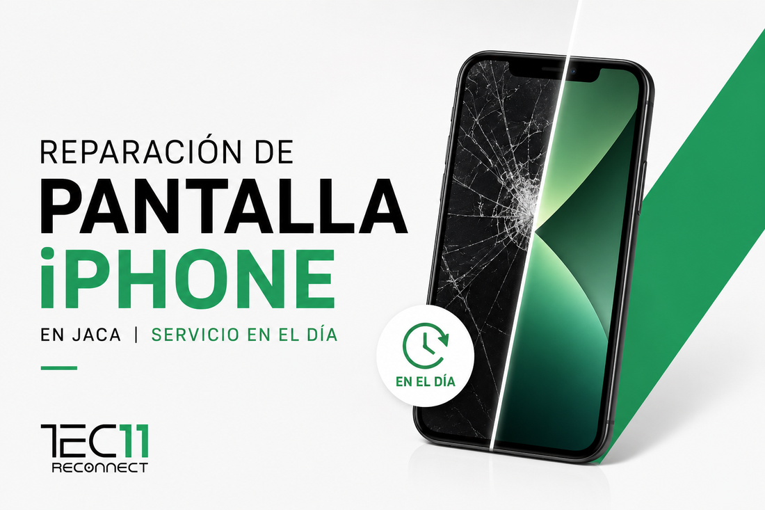 Reparación de pantalla iPhone en Jaca — servicio en el día
