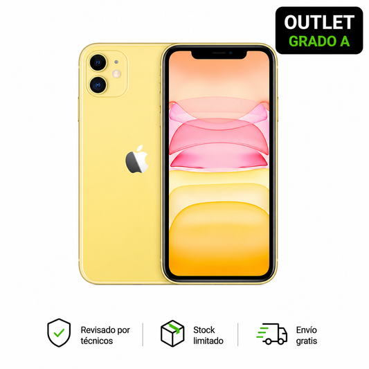iPhone 11 128GB Amarillo Grado A — Outlet TEC-11