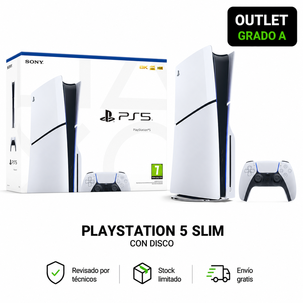 PlayStation 5 Slim 1TB con Disco — Outlet TEC-11