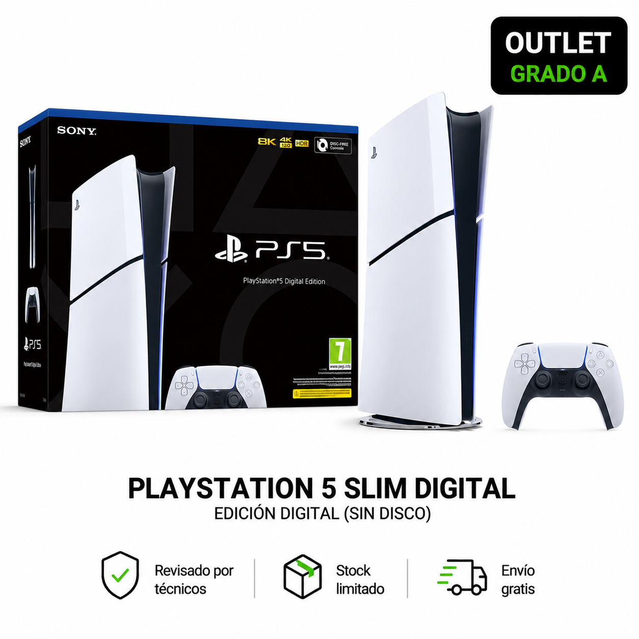 PlayStation 5 Slim 1TB Digital Edition — Outlet TEC-11